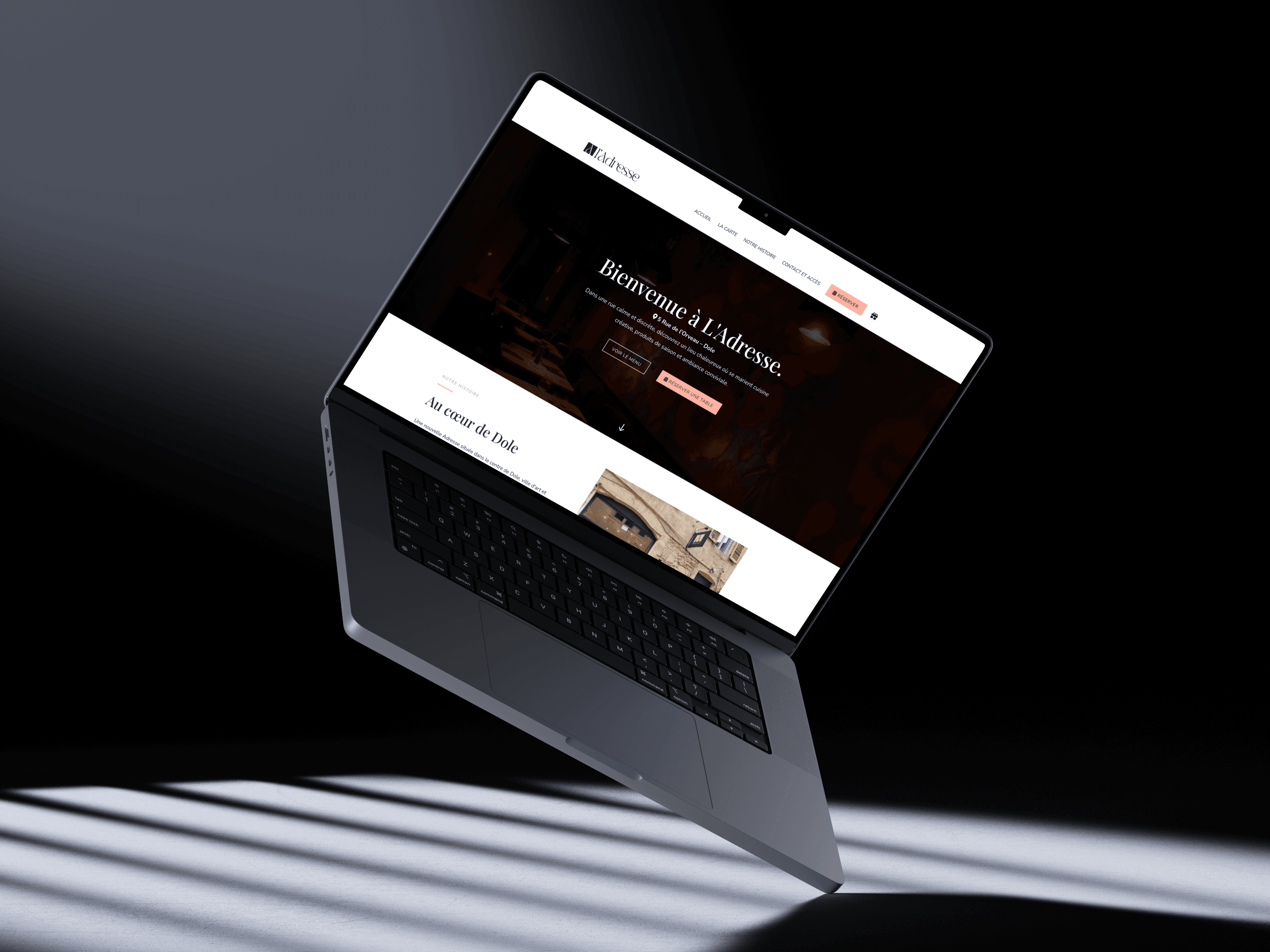 Site web L'Adresse — restaurant à Dole